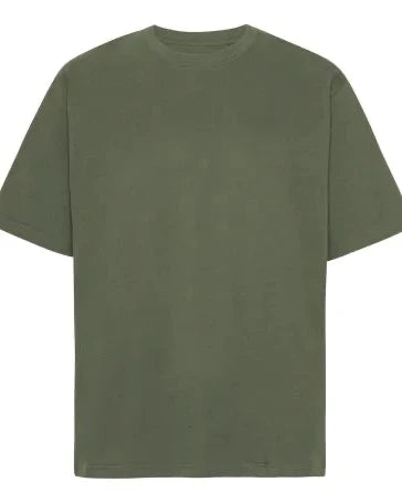 Klassisk T-shirt - Oliven (str. 2år-6XL)