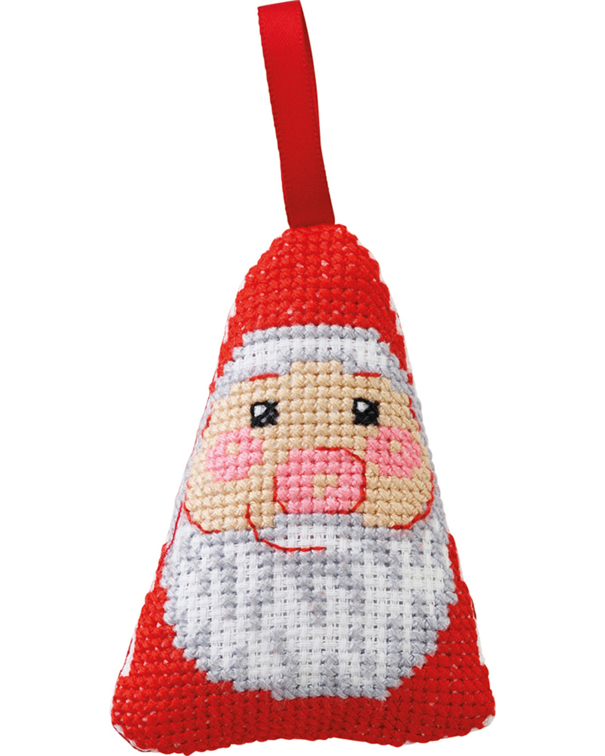Julemand Juleophæng – Broderikit (6 x 8 cm)