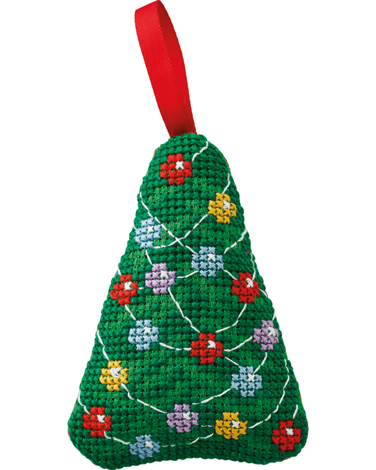 Grantræ Juleophæng – Broderikit (6 x 8 cm)