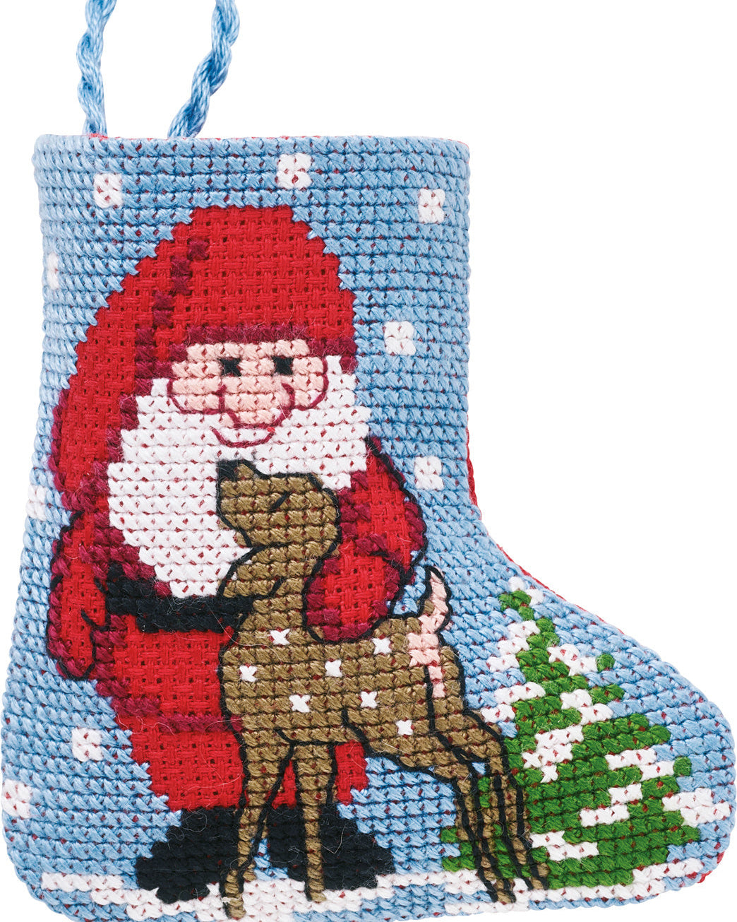 Julemand Lille Julestok – Broderikit (7 x 8 cm)