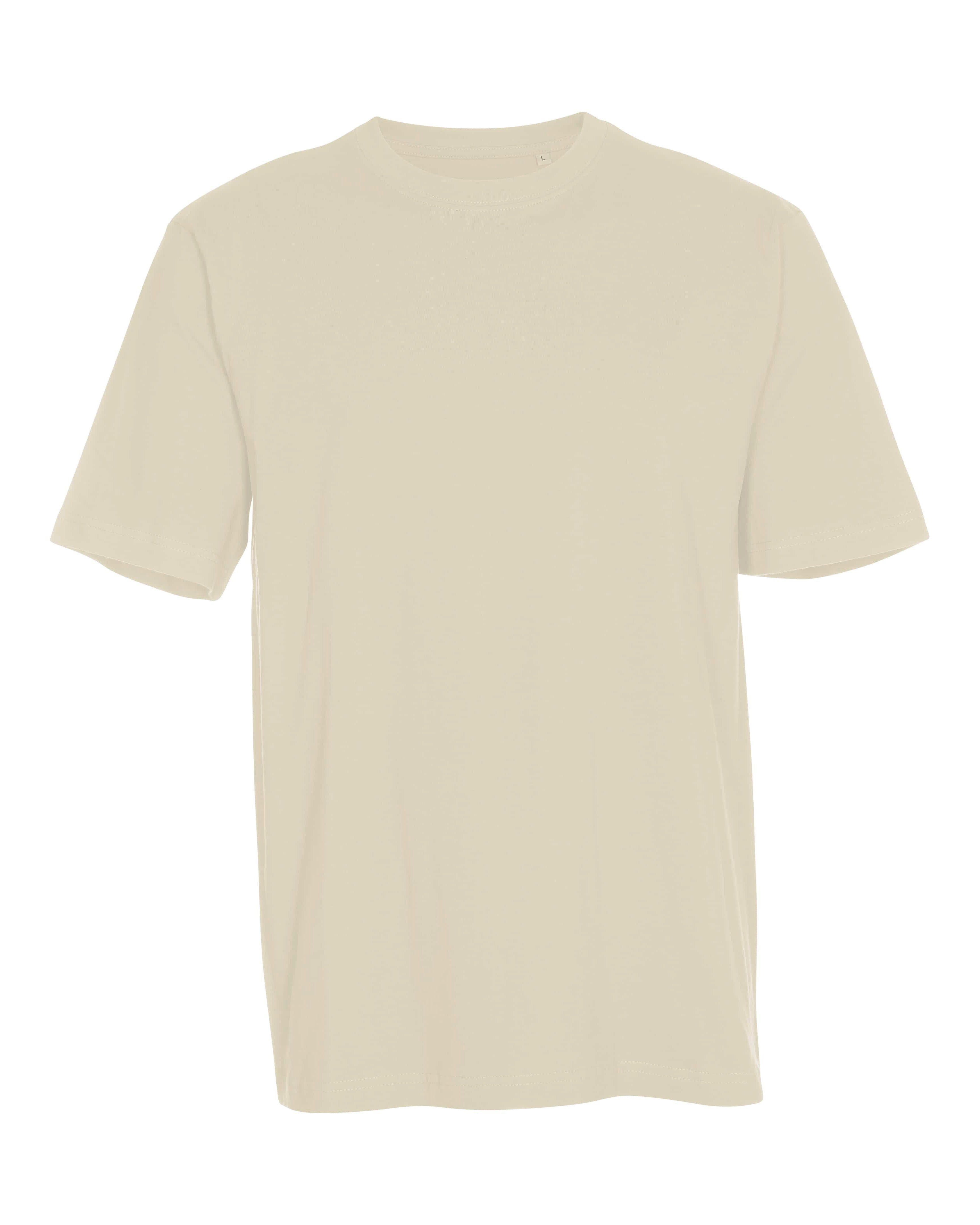 Klassisk T-shirt - Beige (str. 1år-6XL)