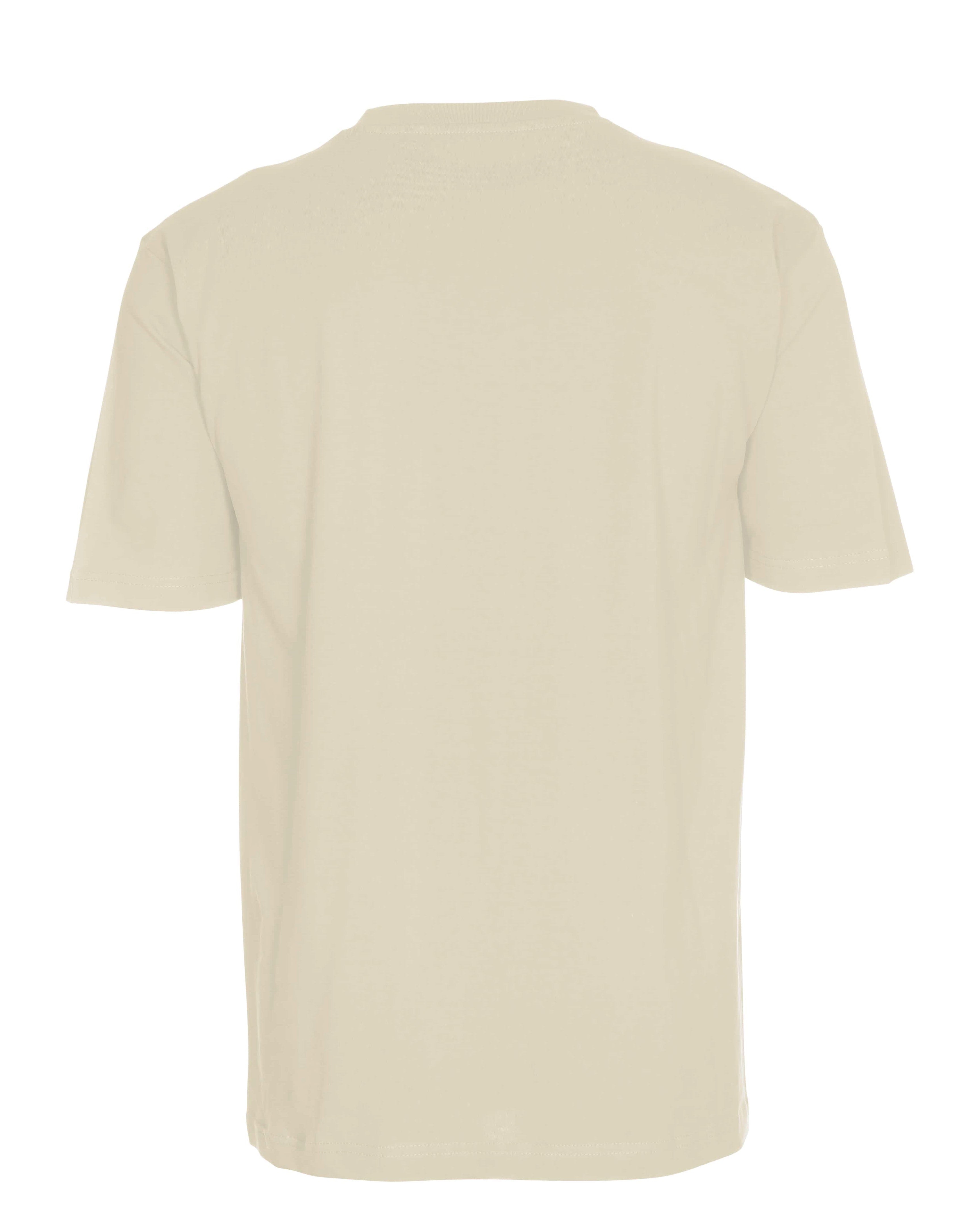 Klassisk T-shirt - Beige (str. 1år-6XL)