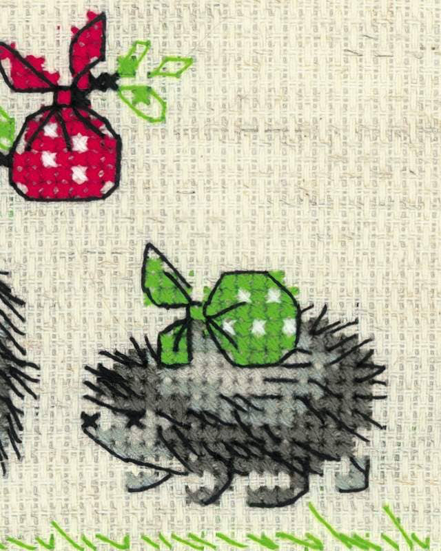 Pindsvin - RIOLIS Broderikit (24 x 8 cm)