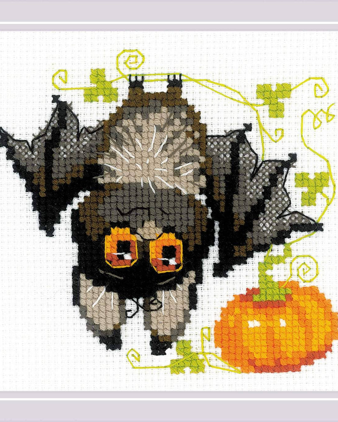 Flagermus – RIOLIS Broderikit (15 x 15 cm)