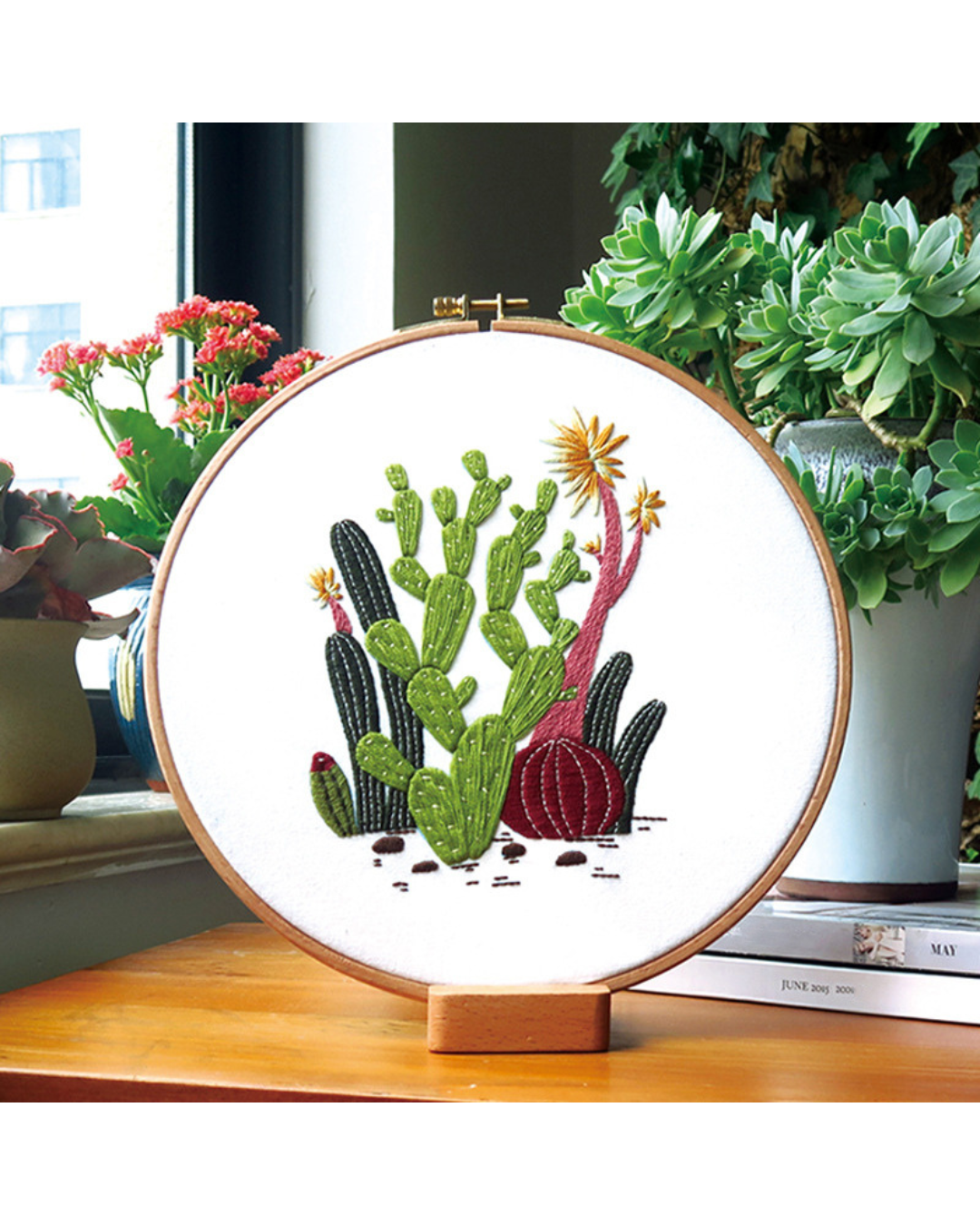 Kaktus – Broderikit (ca. 29 x 29 cm)