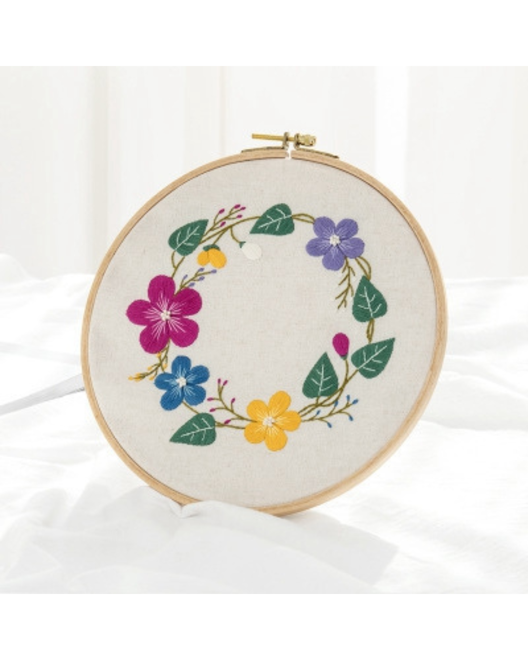 Blomster – Broderikit (27x27 cm)