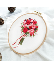 3D Blomsterbuket – Broderikit (29 x 29 cm)