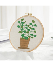 Plante – Broderikit (ca. 27 x 27 cm)