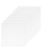 Plastik Væv / Mesh Canvas – Hvid (30x30 cm)