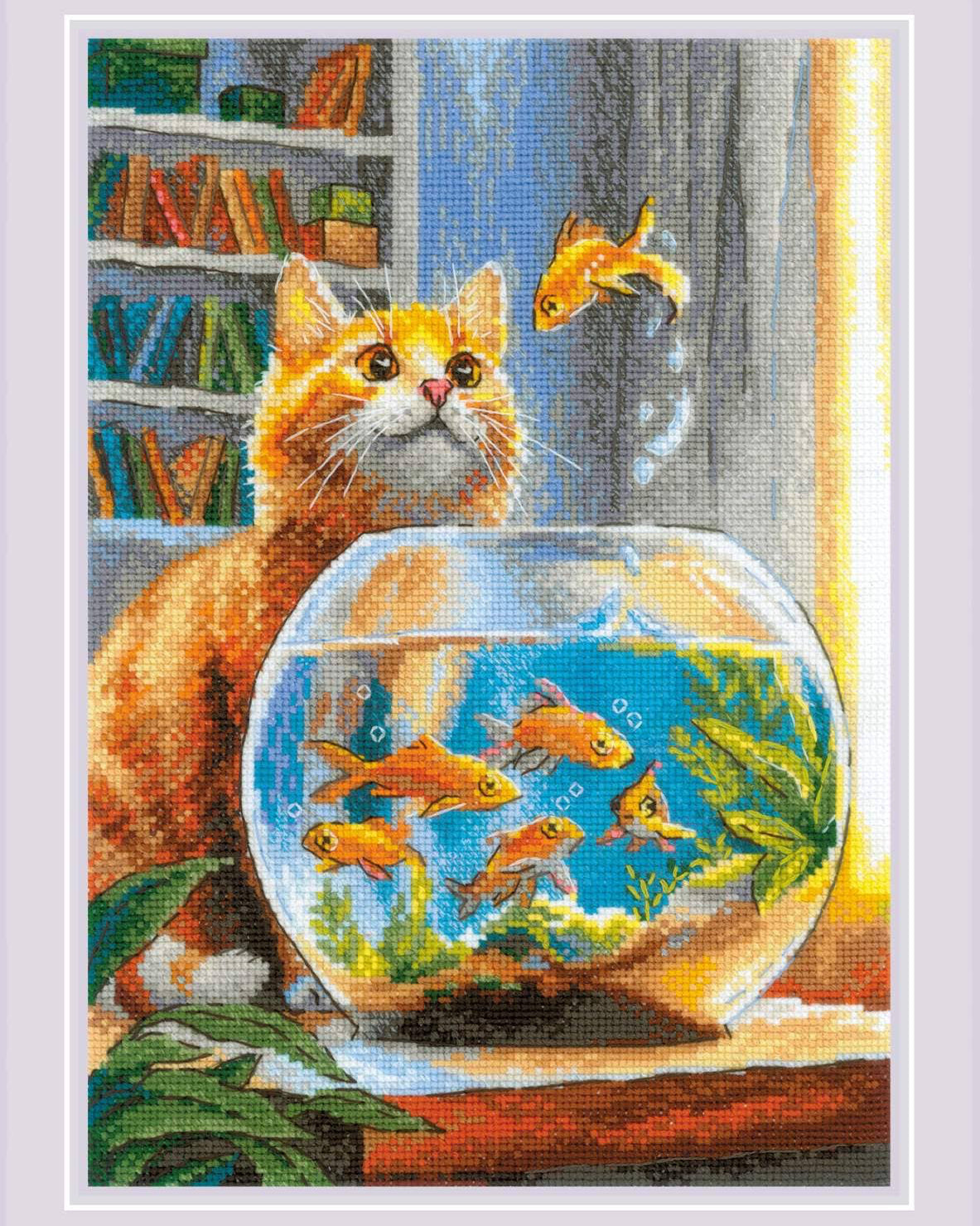 Ginger Observer – RIOLIS Broderikit (21 x 30 cm)