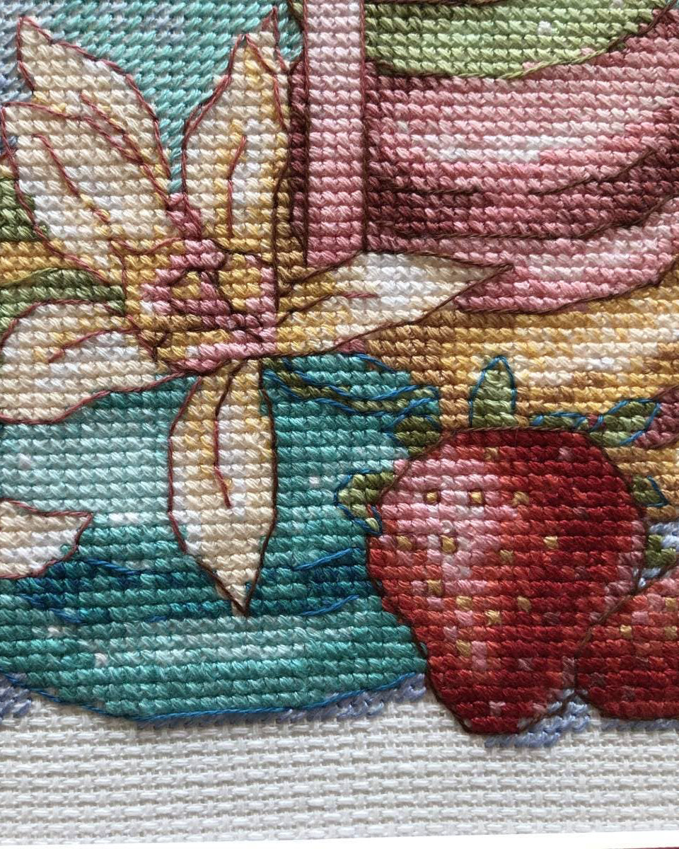 Søde Dessert – RIOLIS Broderikit (20 x 20 cm)