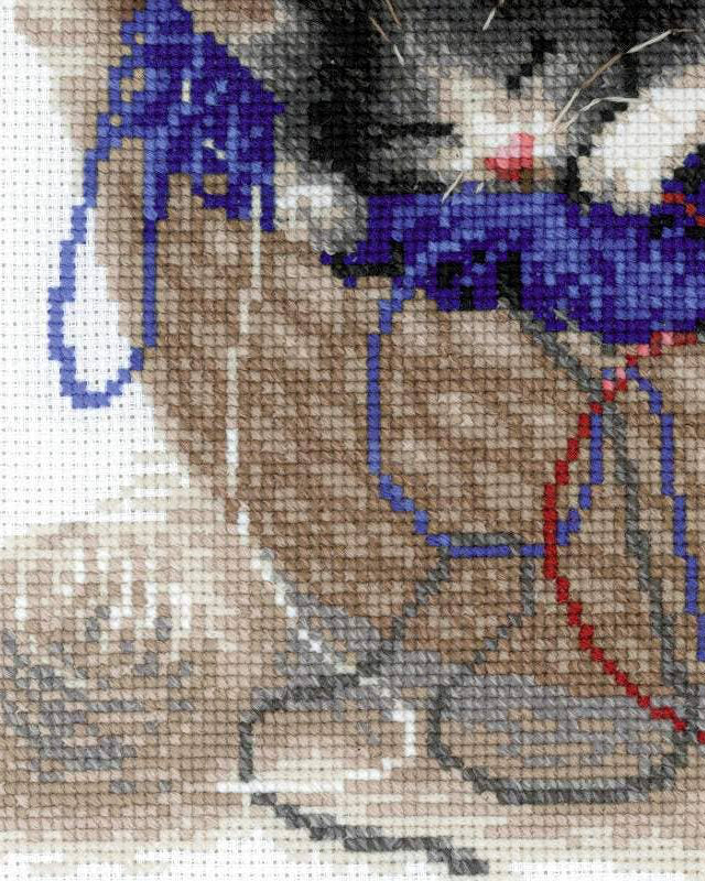 Killinger i en Kurv – RIOLIS Broderikit (30 x 24 cm)
