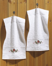 Dompapper på Håndklæde – Broderikit (30 x 50 cm) 2 stk.
