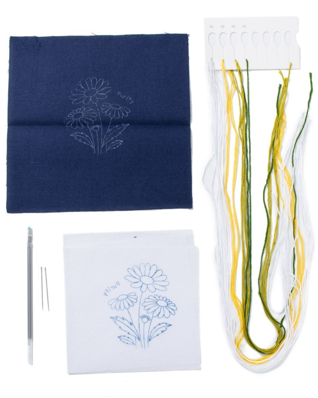 Marguerit – Broderikit (ca. 25 x 25 cm)