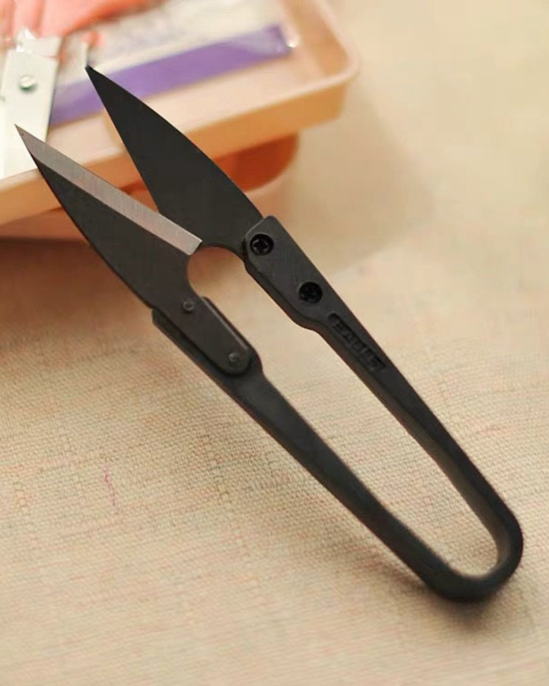 Broderisaks - Sort (10,5 cm)