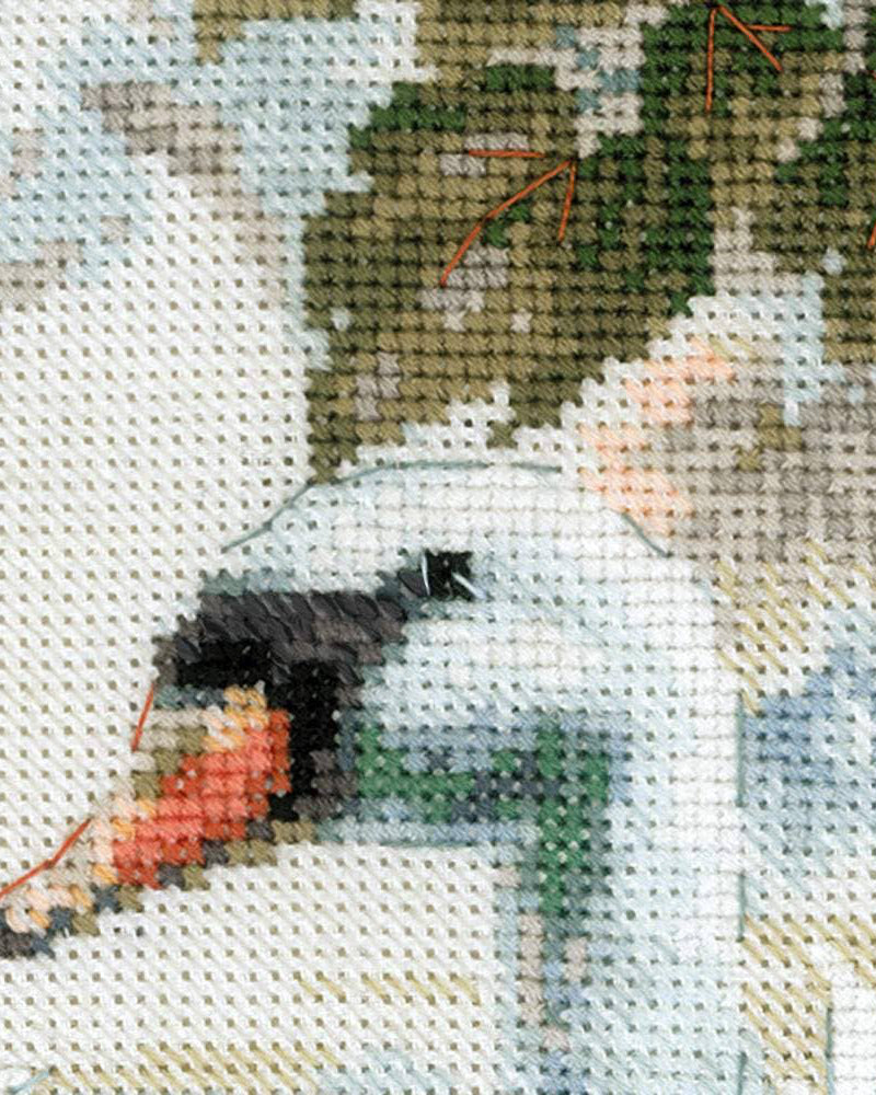 Hvide Svaner – RIOLIS Broderikit (25 x 25 cm)