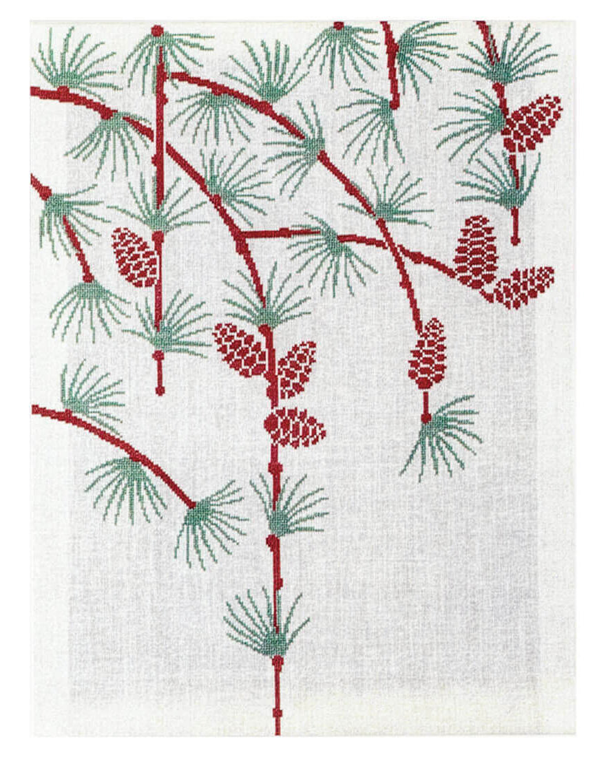 Haandarbejdets Fremme | Vinter vægstykke - Broderikit (43×64 cm)