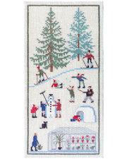 Haandarbejdets Fremme | Vinter Vægstykke - Broderikit (13×25 cm)