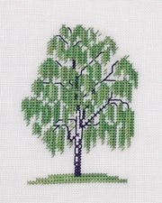 Haandarbejdets Fremme | Vortebirke Vægstykke - Broderikit (9x12 cm)