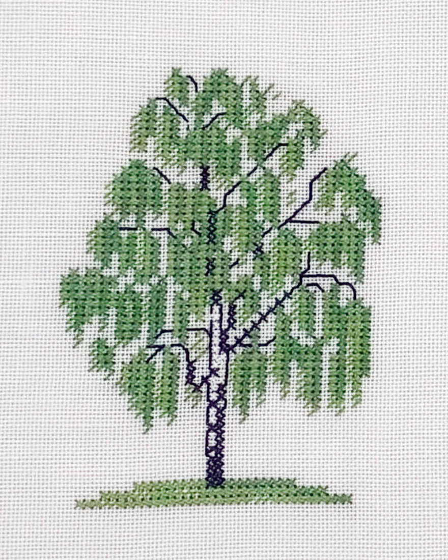 Haandarbejdets Fremme | Vortebirke Vægstykke - Broderikit (9x12 cm)