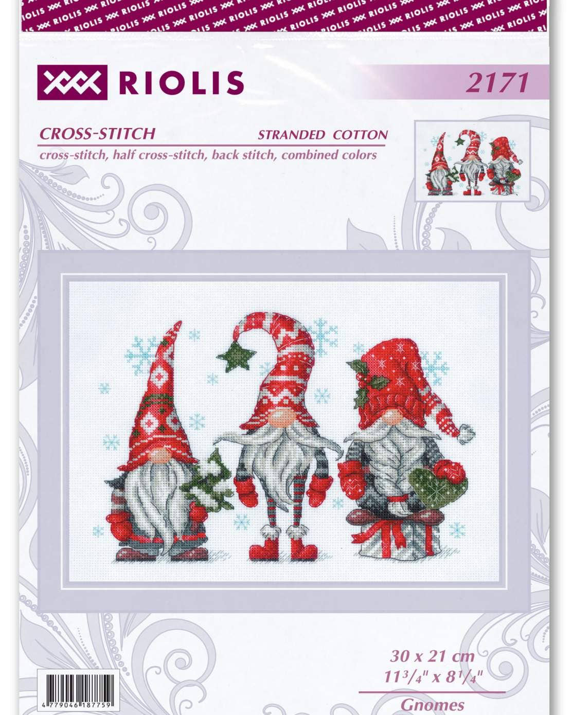Nisser – RIOLIS Broderikit (30 x 21 cm)