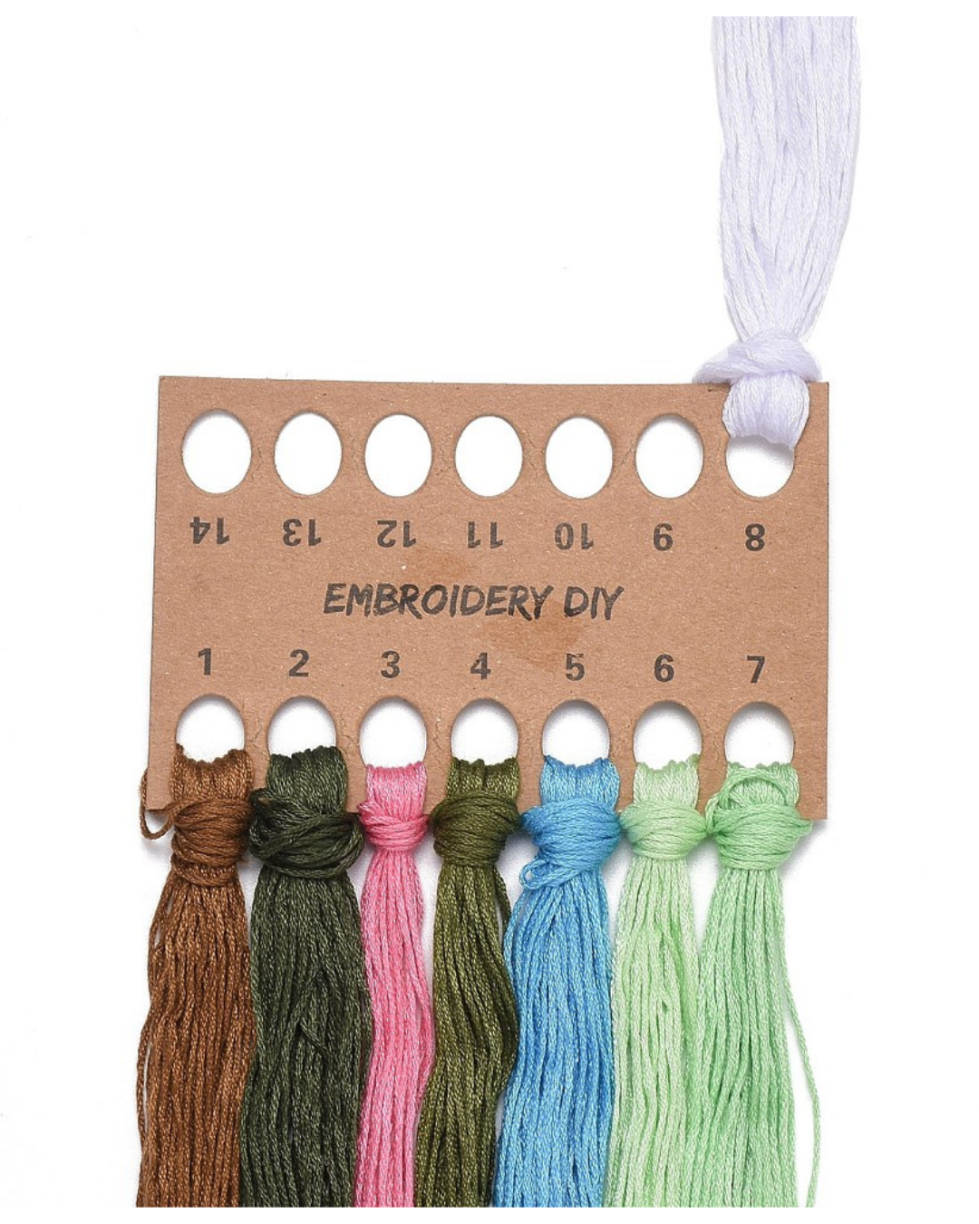 Blomster & Bjerge – Broderikit (Ø18 cm) inkl. ramme