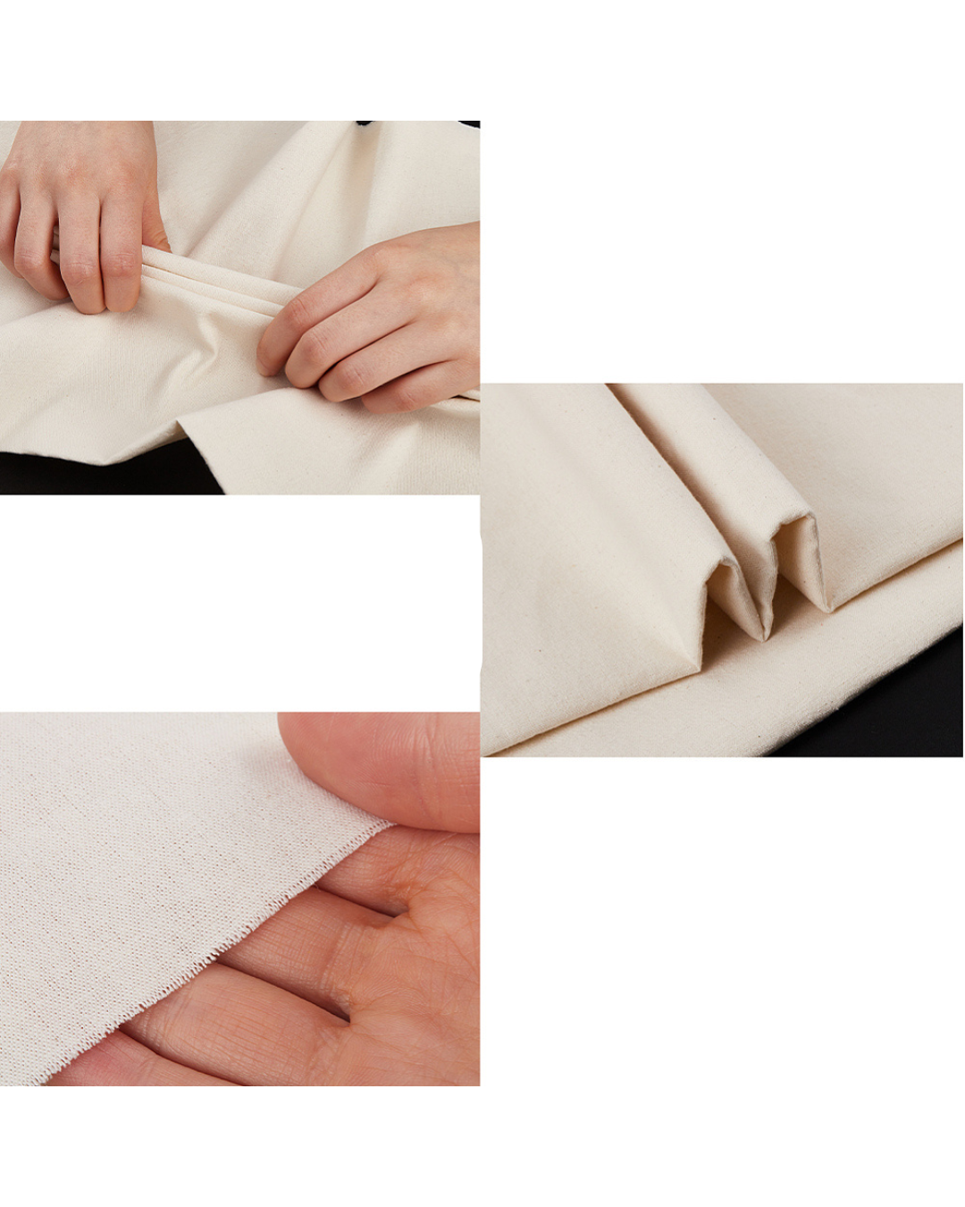 Polyesterstof med Hør look – 20 tr/cm (25 x 120 cm)