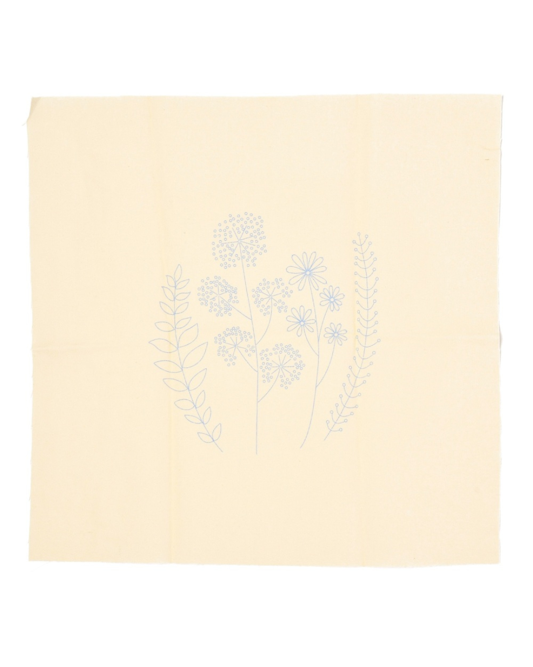 Blomstermotiv – Broderikit (Ø18 cm)