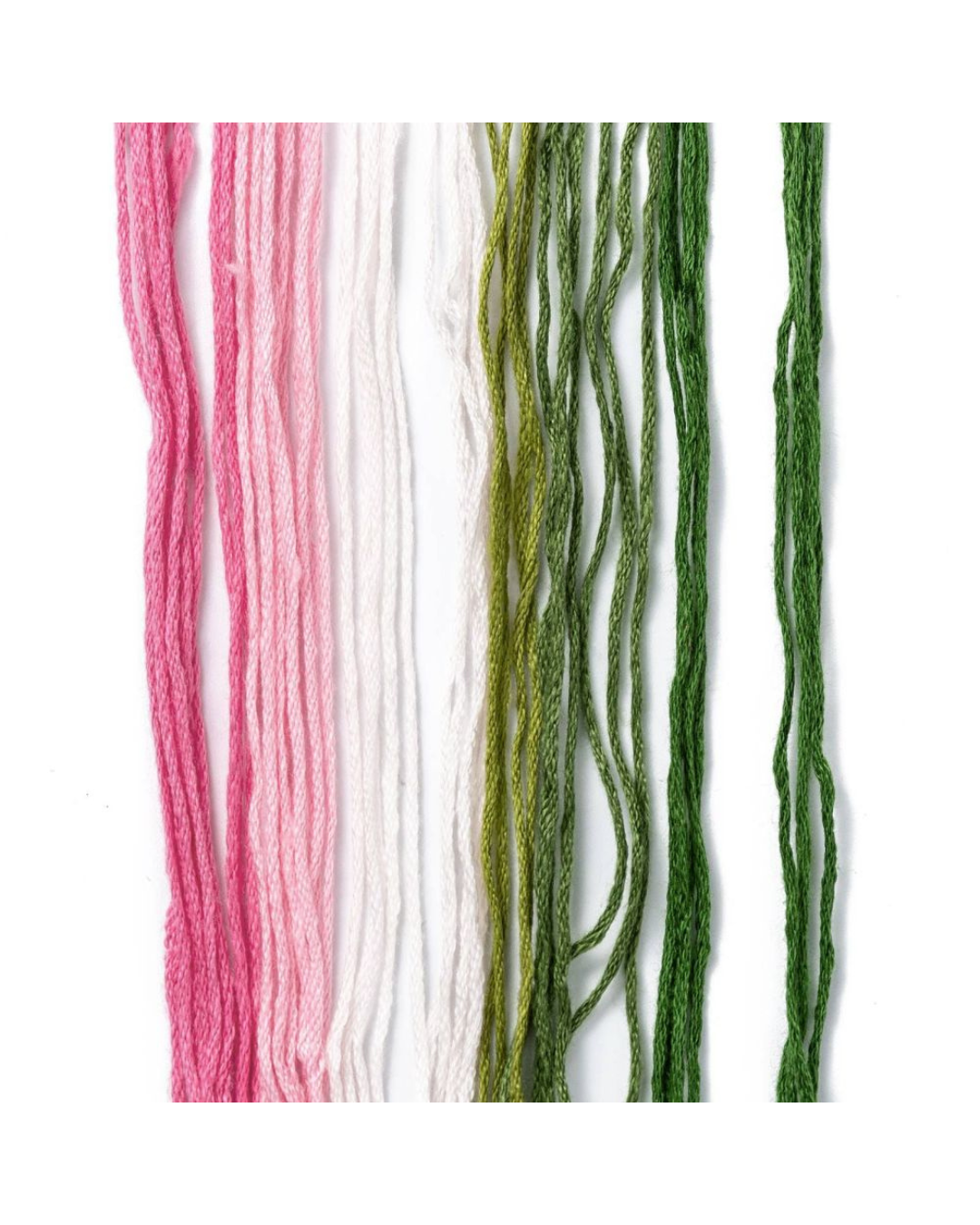 Blomstermotiv - Broderikit (2 stk. stof)