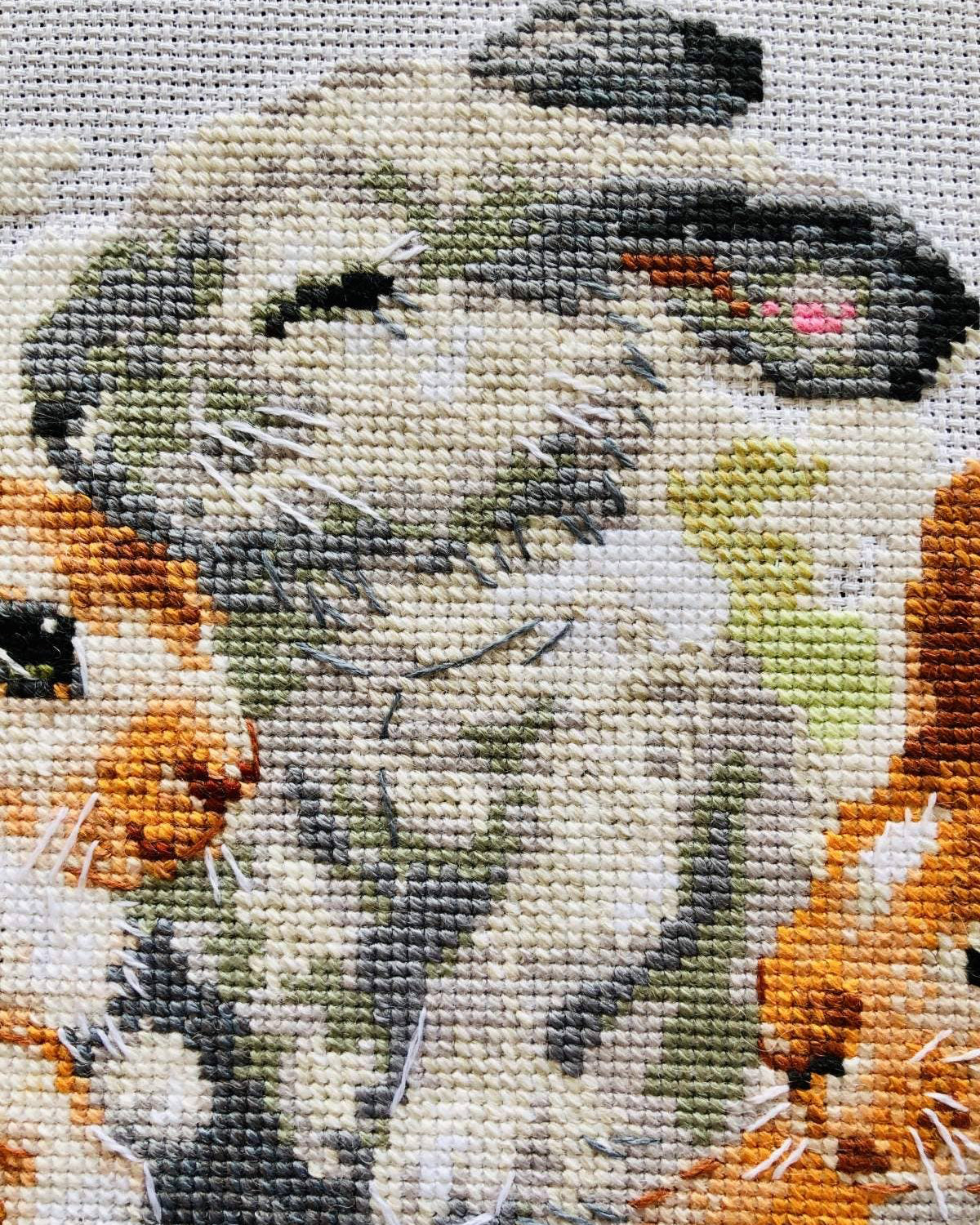 Sjove Kaniner – RIOLIS Broderikit (40 x 25 cm)