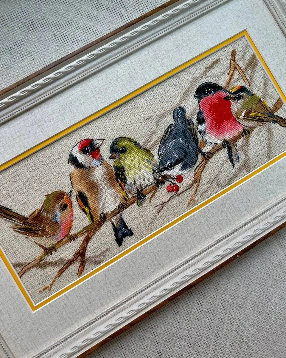Fugle på Grenen – RIOLIS Broderikit