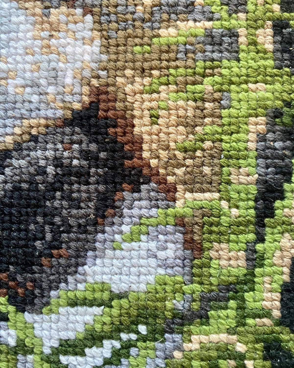 Panda med Unge – RIOLIS Broderikit (22 x 38 cm)