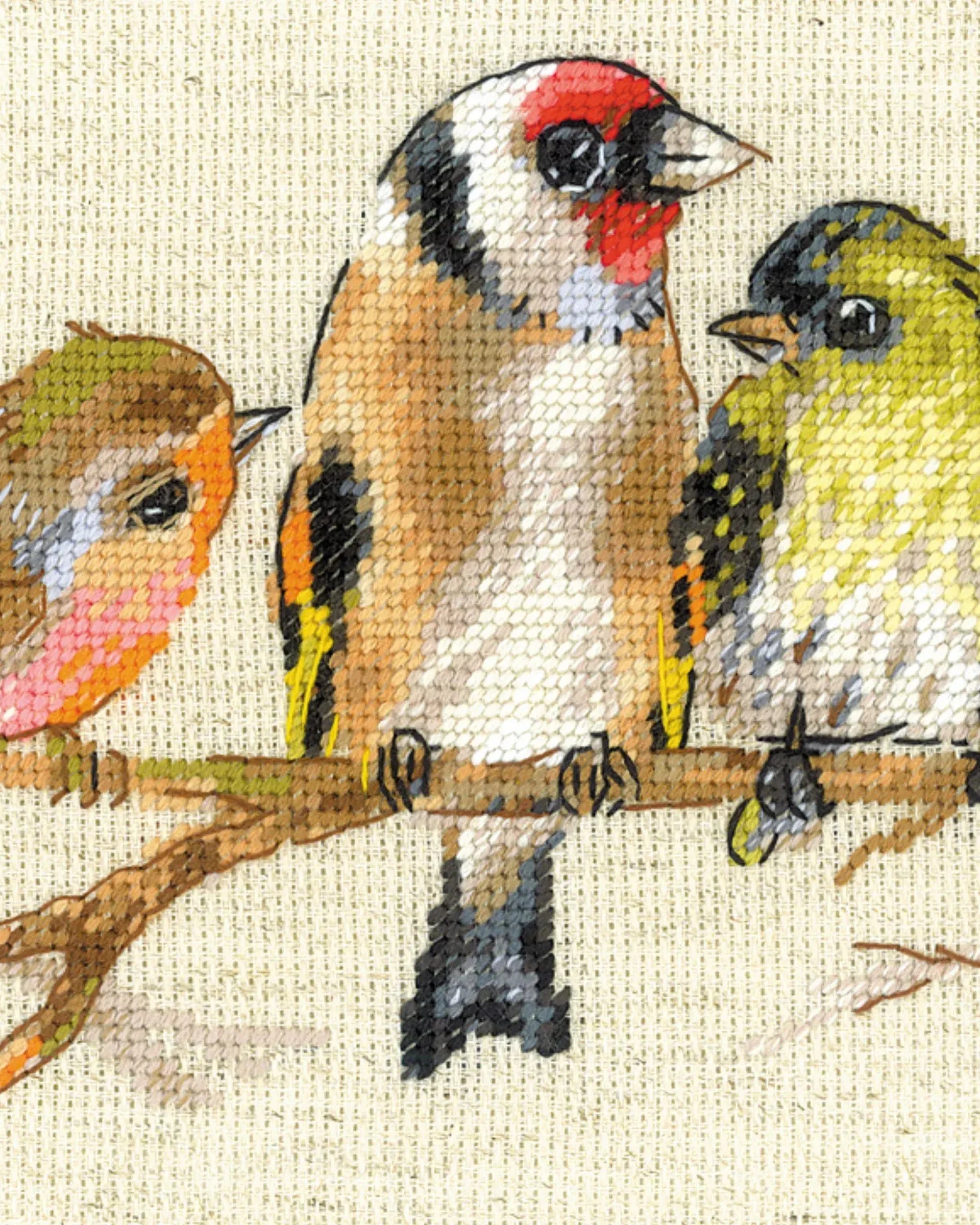Fugle på Grenen – RIOLIS Broderikit
