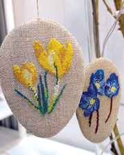 Haandarbejdets Fremme | Påskeæg 2026 - Broderikit (6×9 cm)