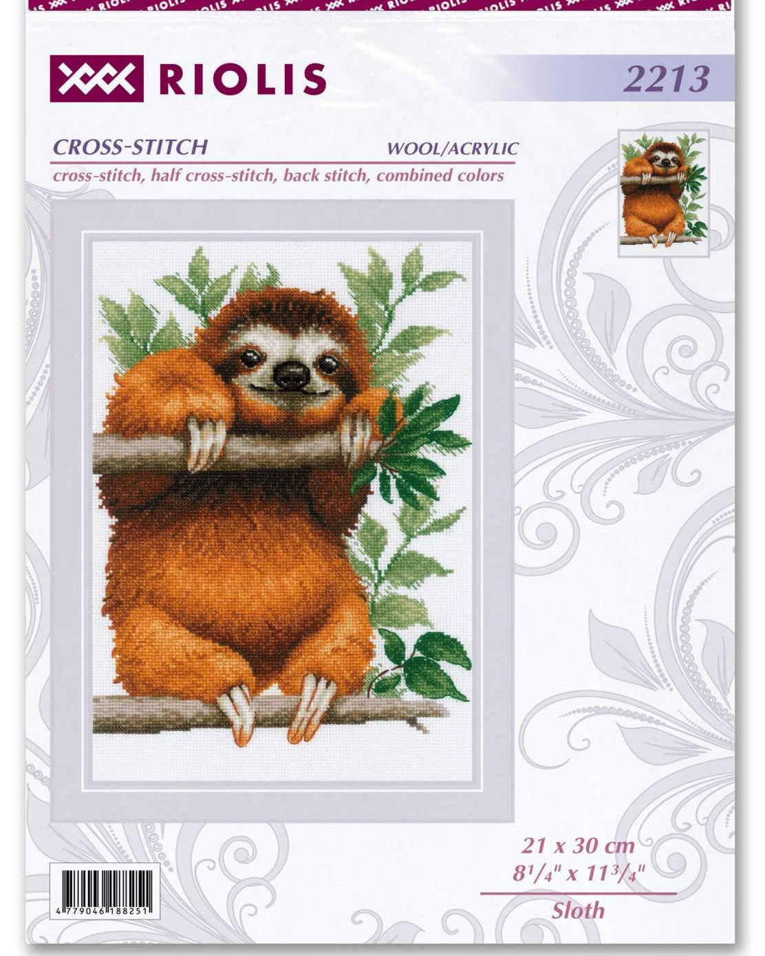 Dovendyr – RIOLIS Broderikit (21 x 30 cm)