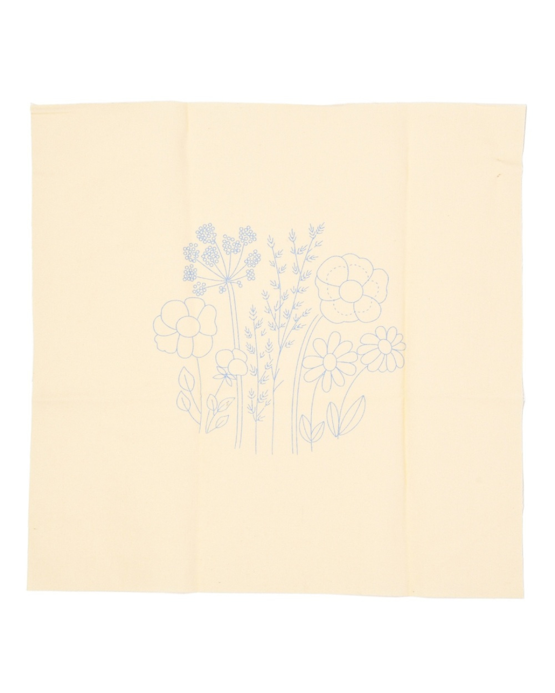 Blomster – Broderikit (Ø20 cm) inkl. ramme