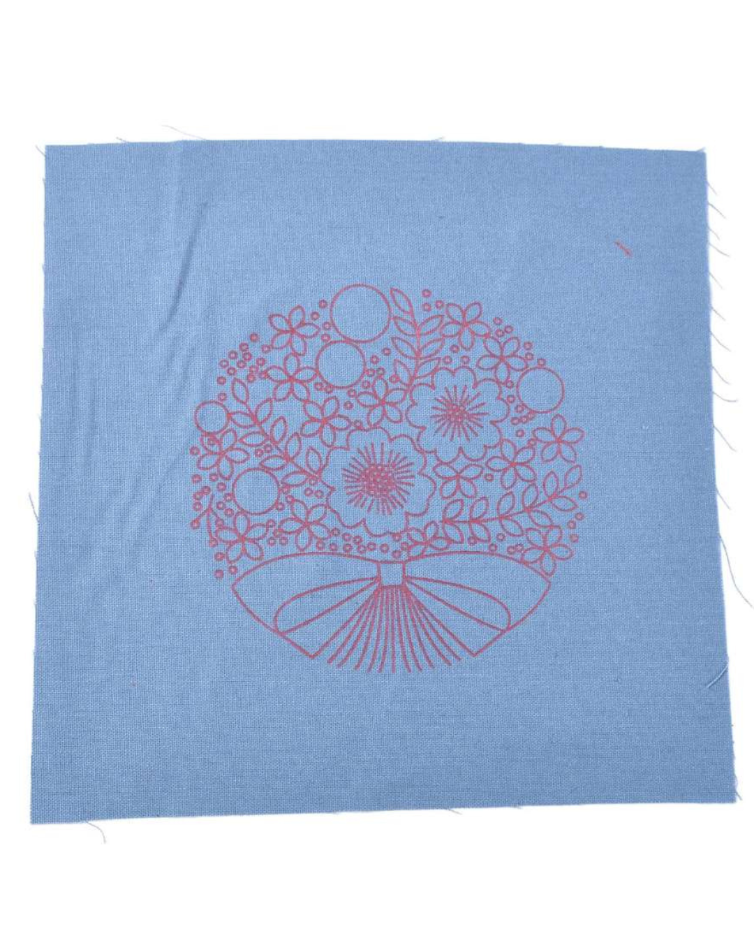 Blomst – Broderikit (Ø16 cm) inkl. ramme