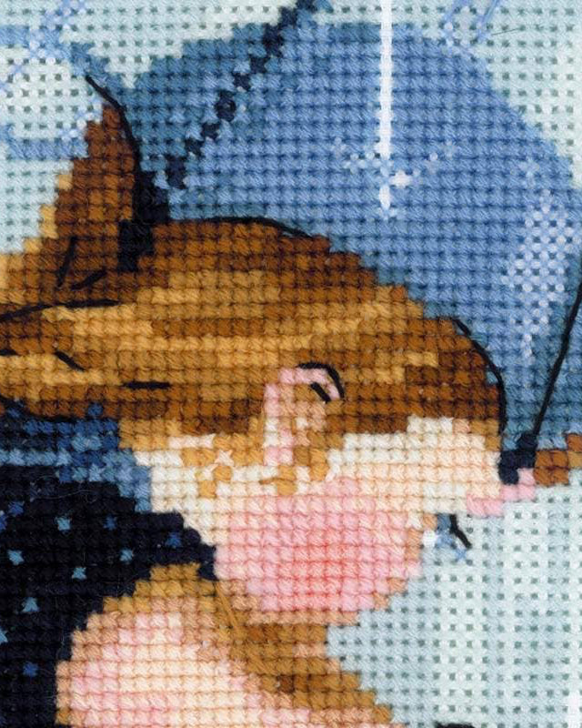 My Umbrella – RIOLIS Broderikit (25 x 25 cm)