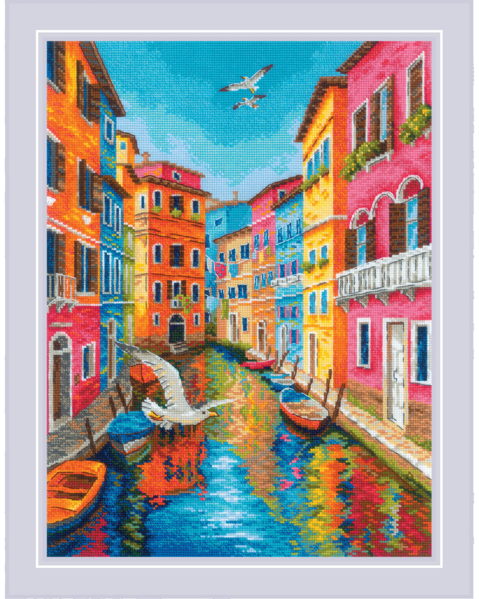 Venedig - RIOLIS Broderikit (30 x 40 cm)