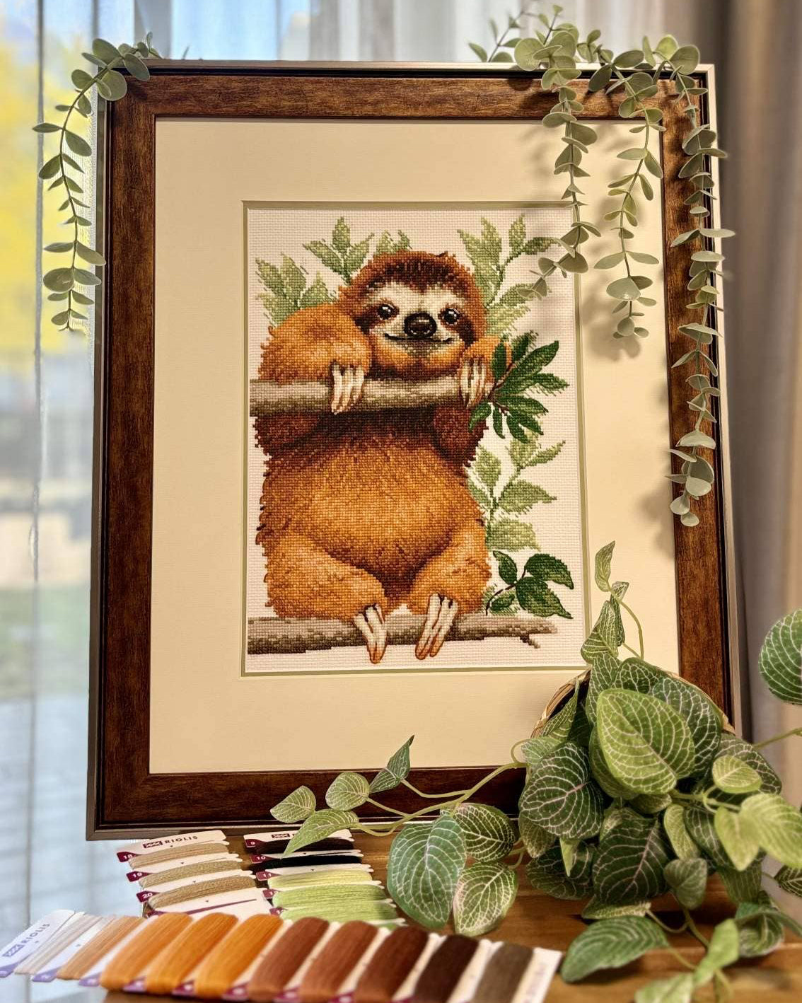 Dovendyr – RIOLIS Broderikit (21 x 30 cm)