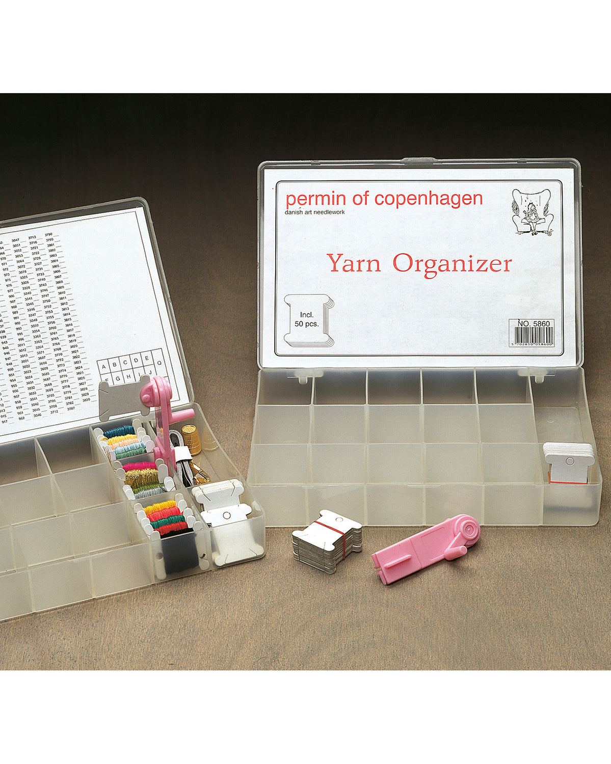 Permin DMC Organizer + 50 pap garnvindsler