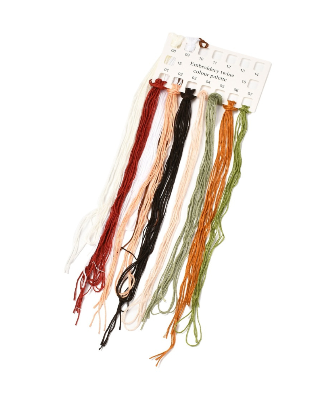Blomster – Broderikit (Ø20 cm) inkl. ramme