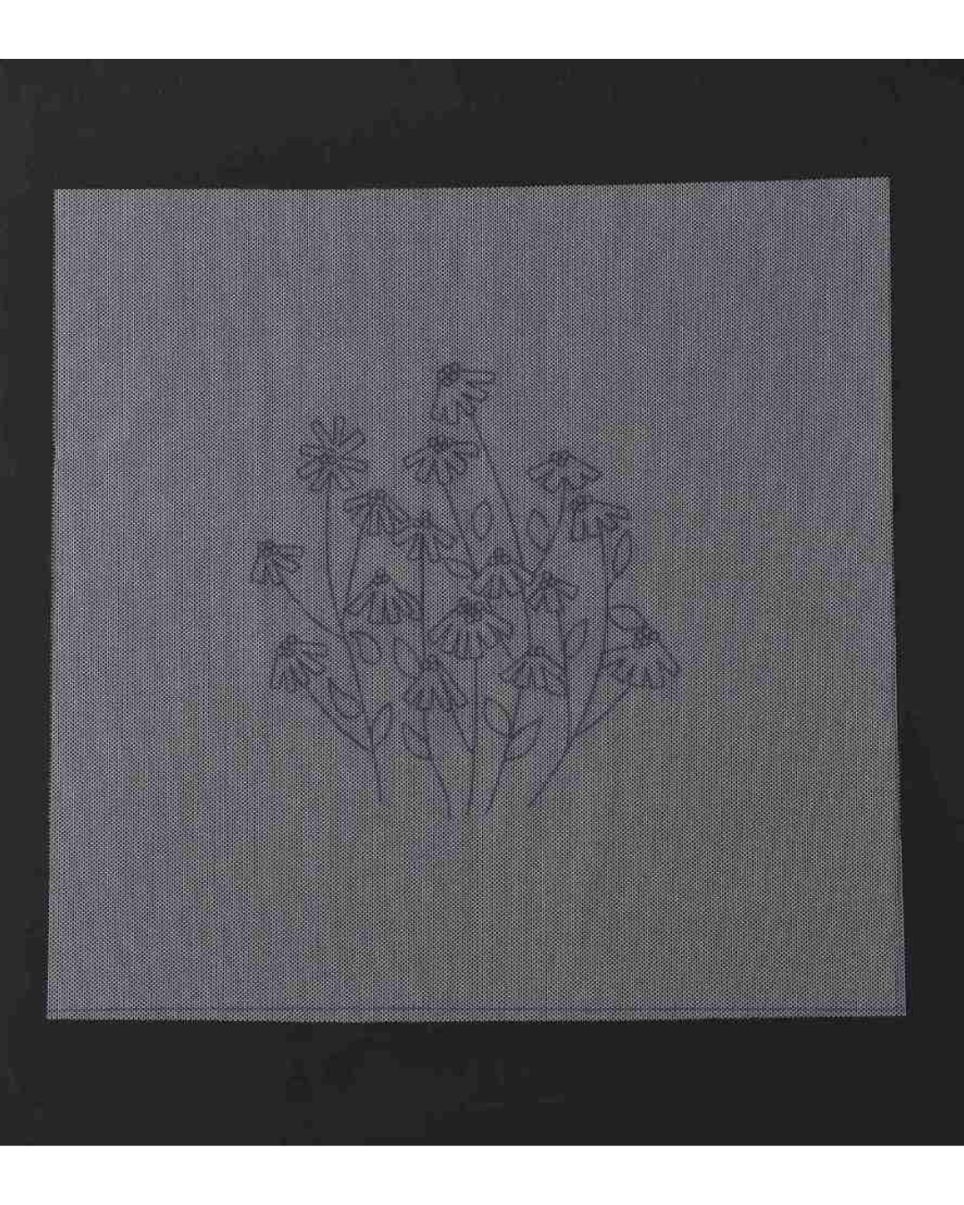 Krysantemum – Broderikit (Ø18 cm) inkl. ramme