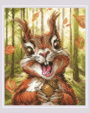 Nutty Delight – RIOLIS Broderikit (15 x 18 cm)