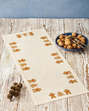 Peberkager bordløber - Broderikit (26 x 63 cm)