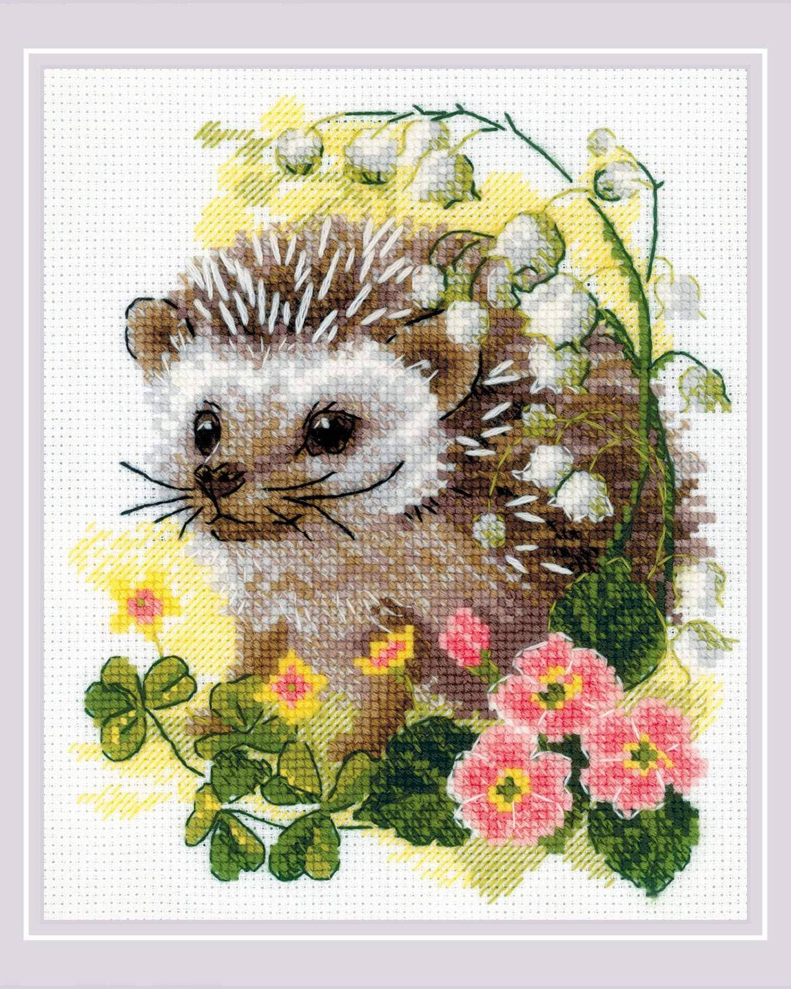 Skov Pindsvin – RIOLIS Broderikit (15 x 18 cm)
