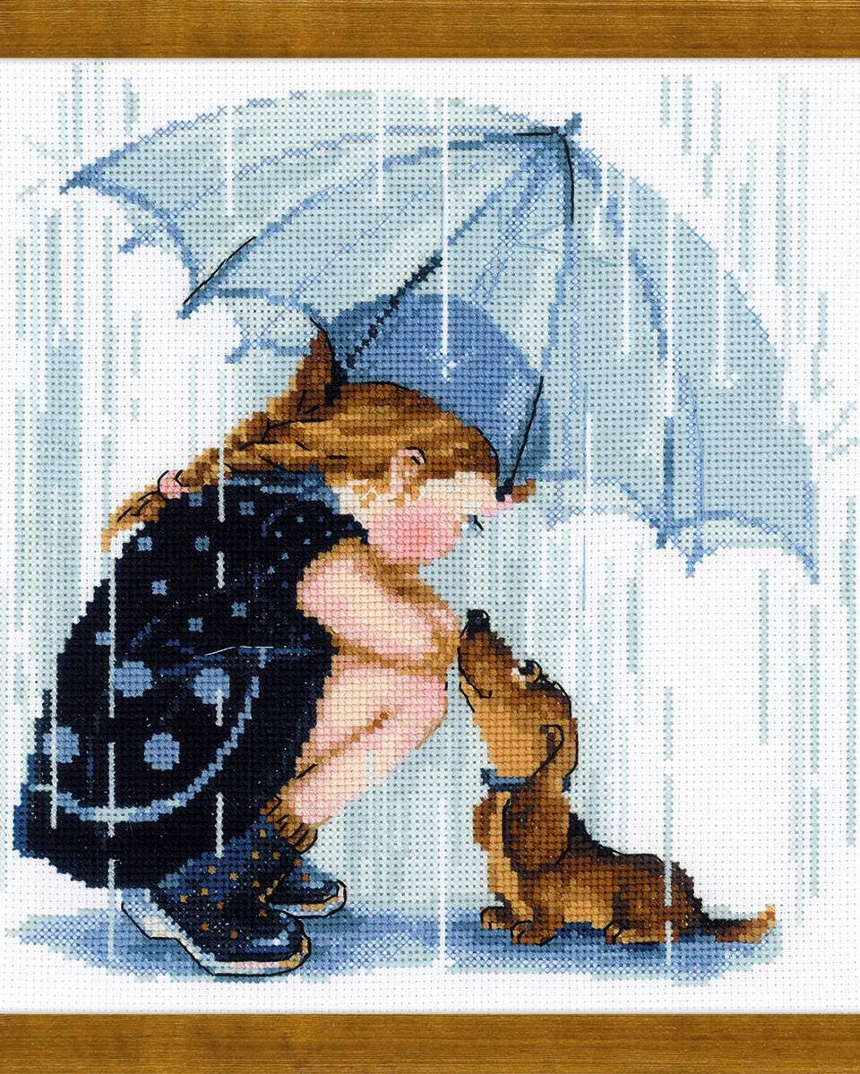 My Umbrella – RIOLIS Broderikit (25 x 25 cm)