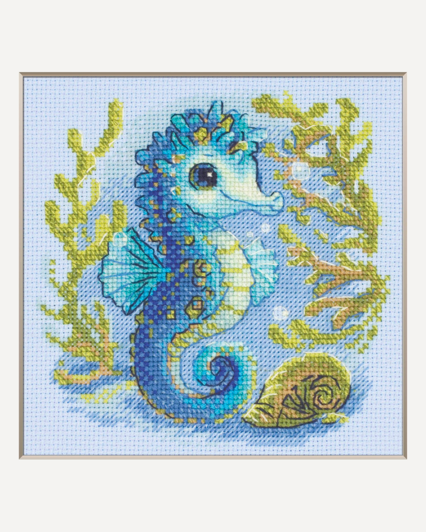 Baby-søhest - AINE Broderikit (15 x 15 cm)