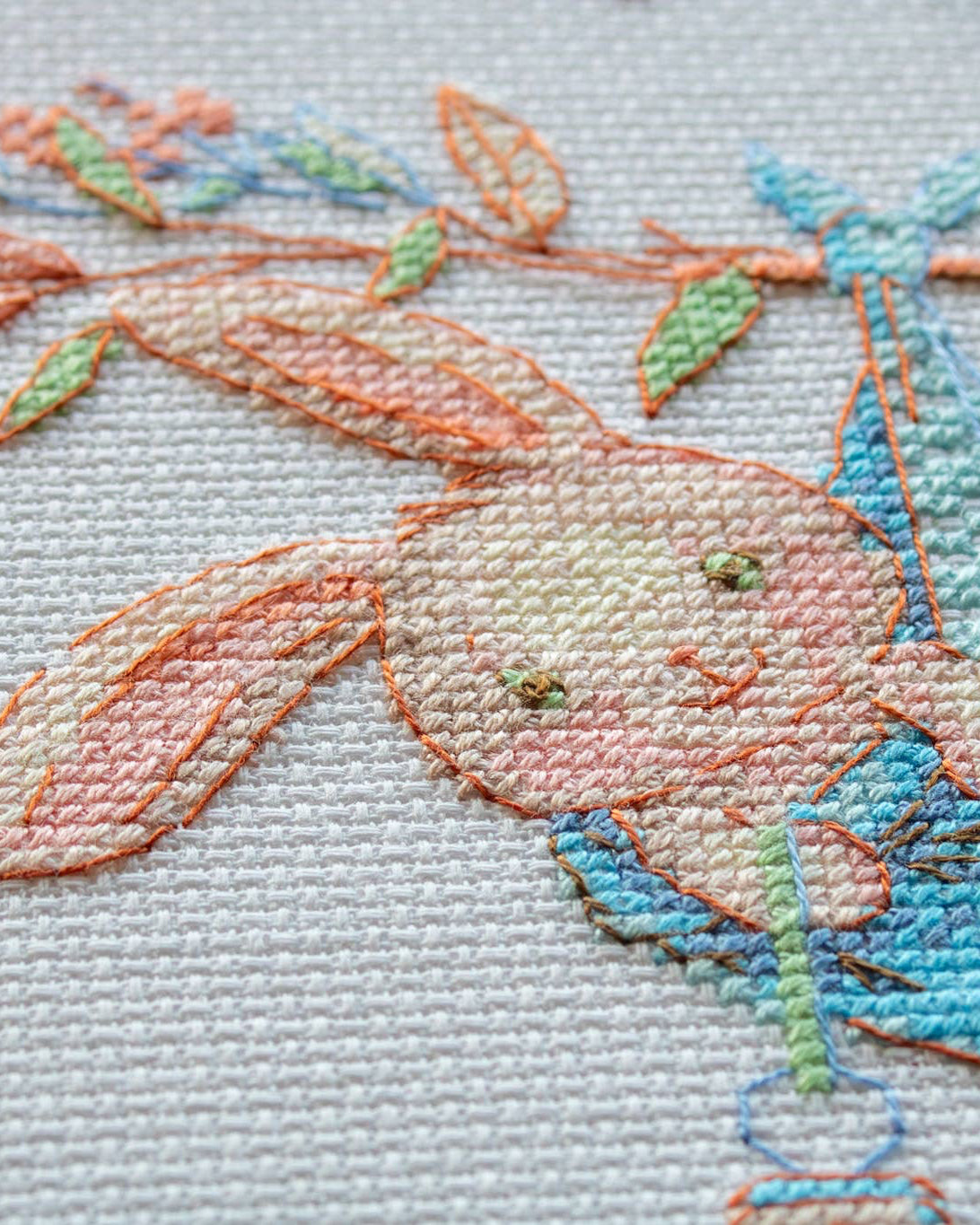 Dreng Fødselsbillede - AINE Broderikit (20 x 20 cm)