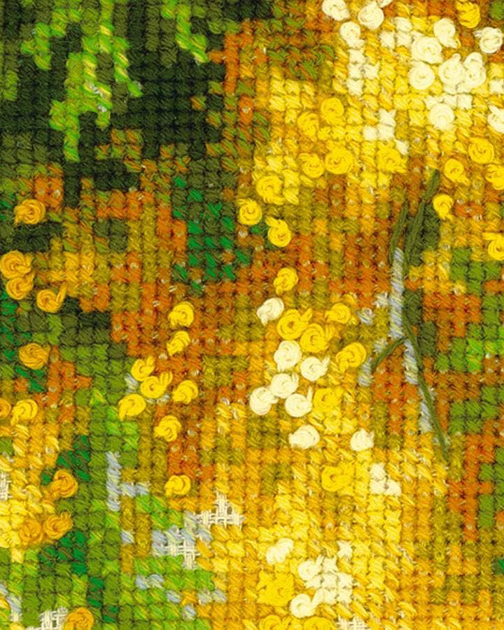 Mimosa – RIOLIS Broderikit (18 x 24 cm)